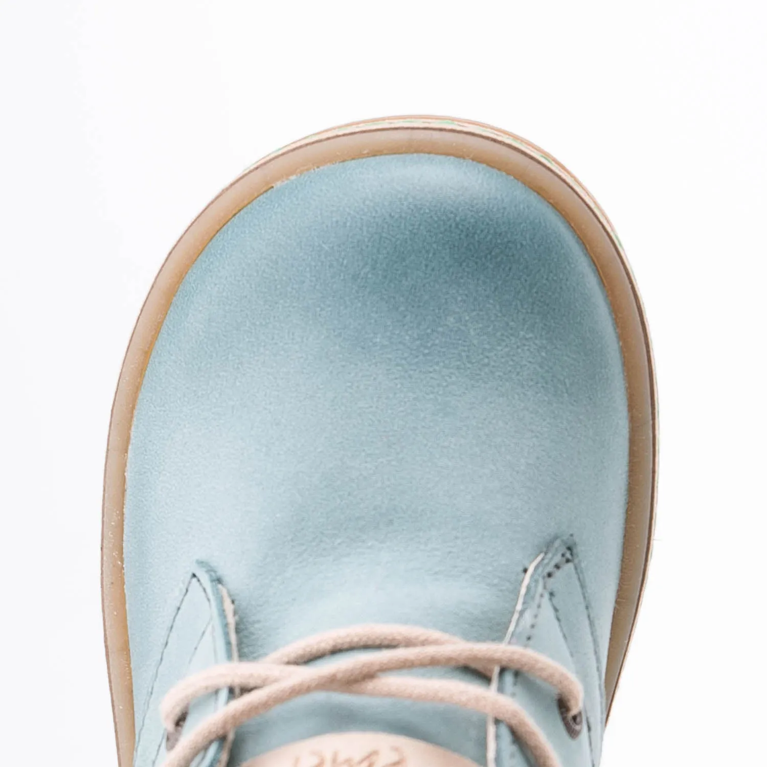 (2621A-6) Emel mint lace-up shoes