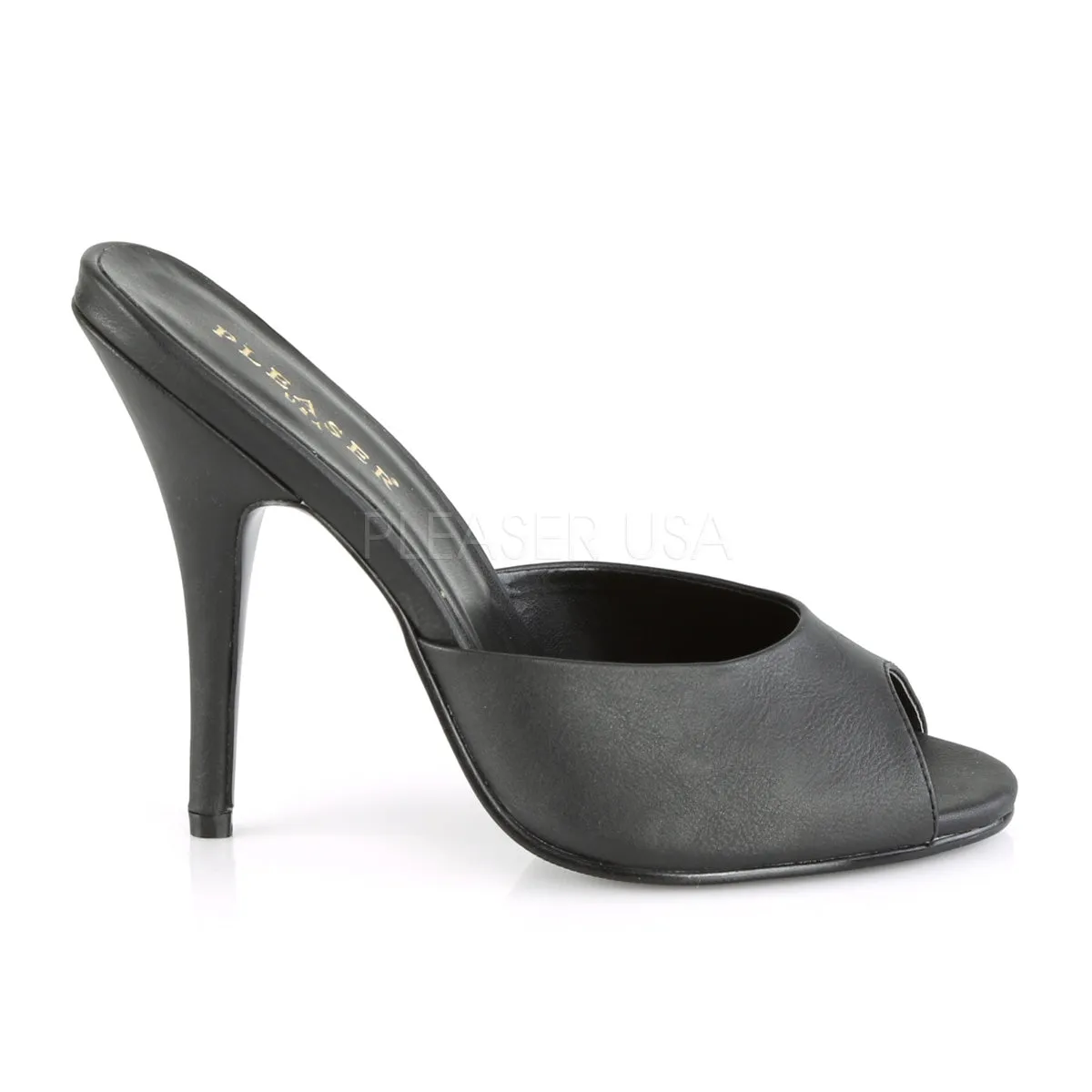 5 Inch Heel SEDUCE-101 Black Faux Leather