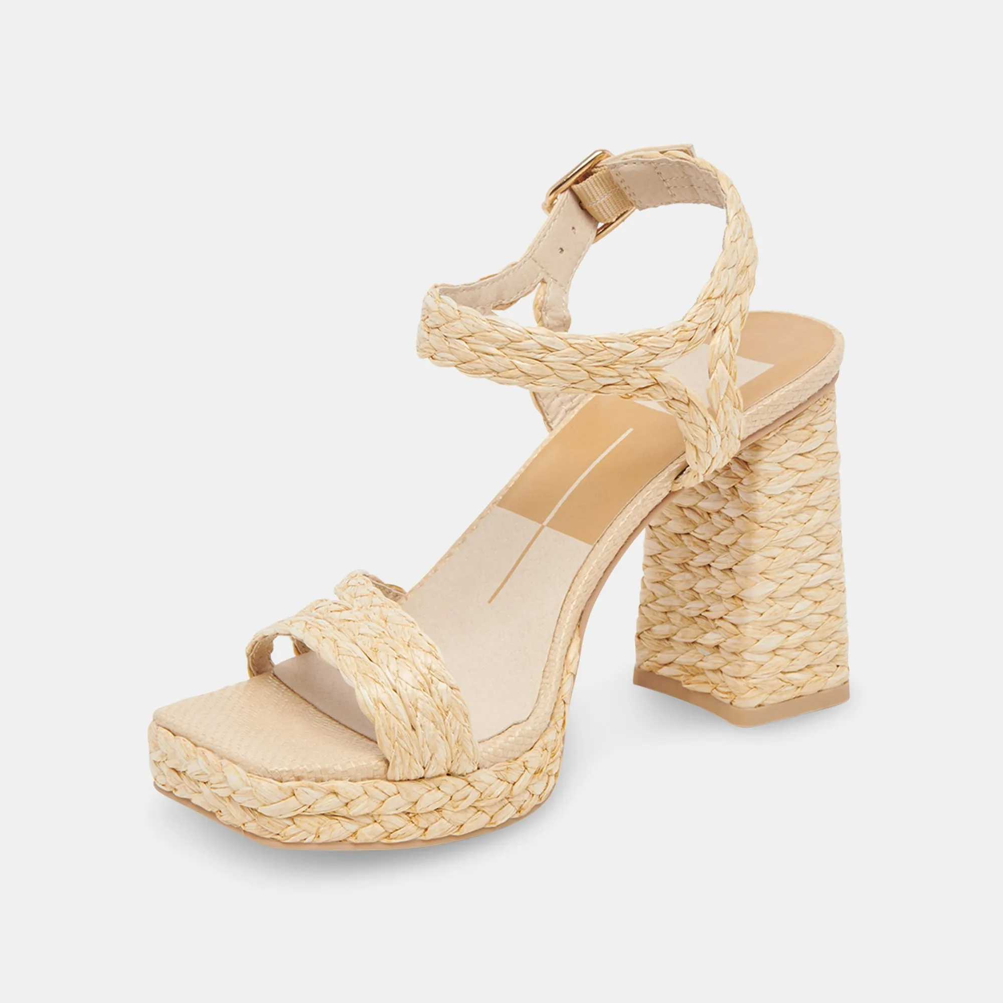 ALYSIA HEELS LT NATURAL RAFFIA