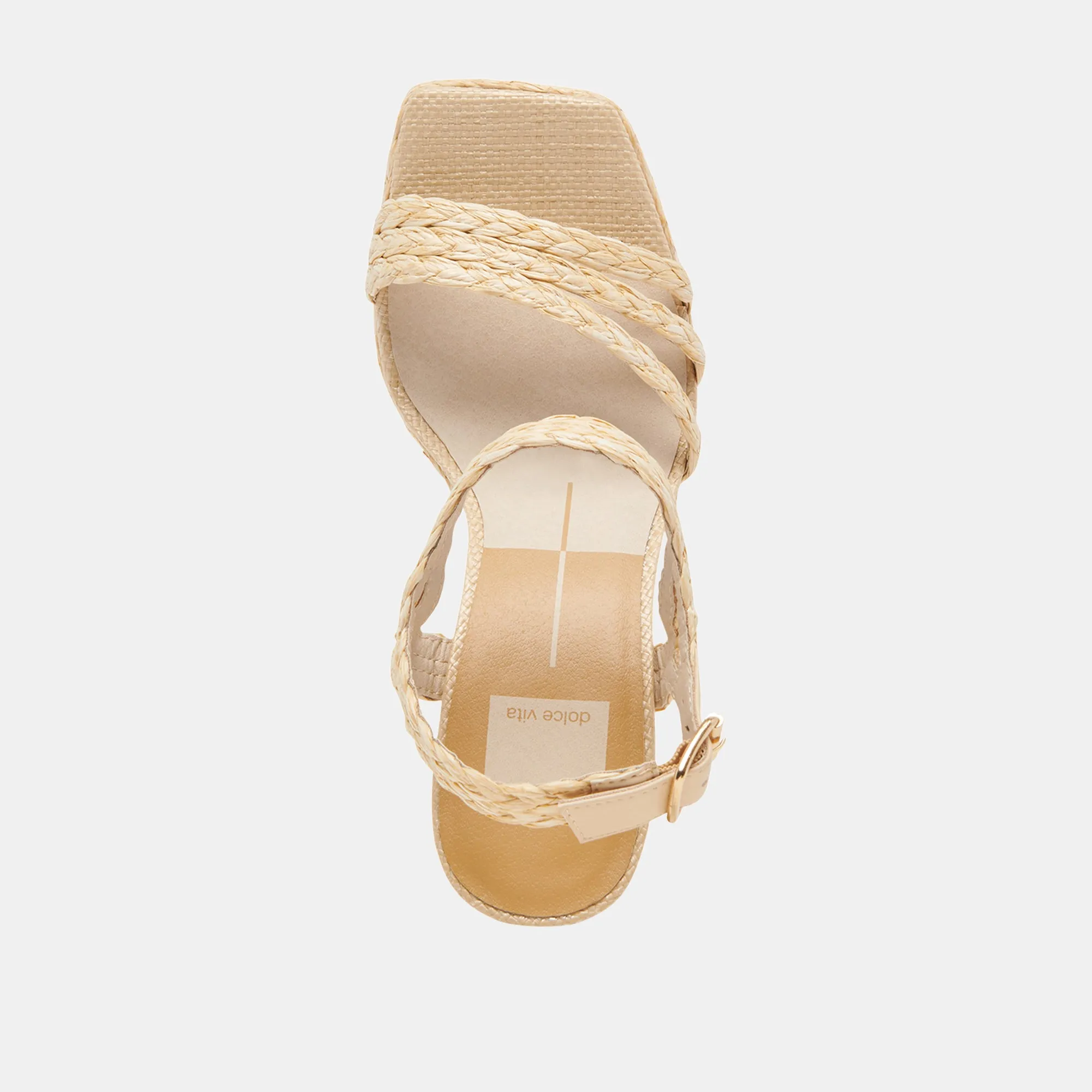 ALYSIA HEELS LT NATURAL RAFFIA