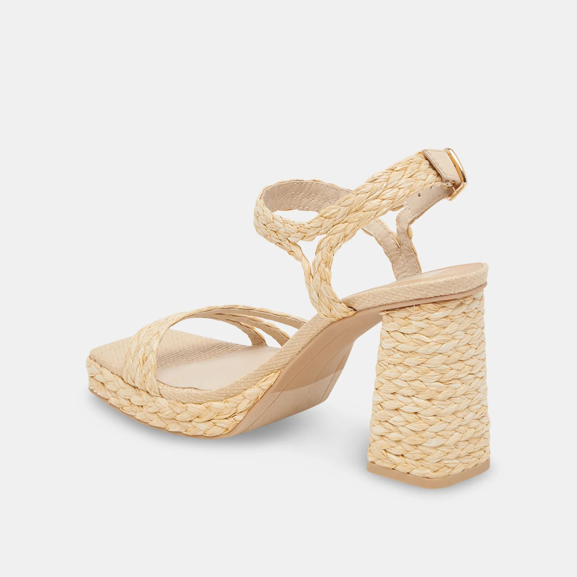 ALYSIA HEELS LT NATURAL RAFFIA