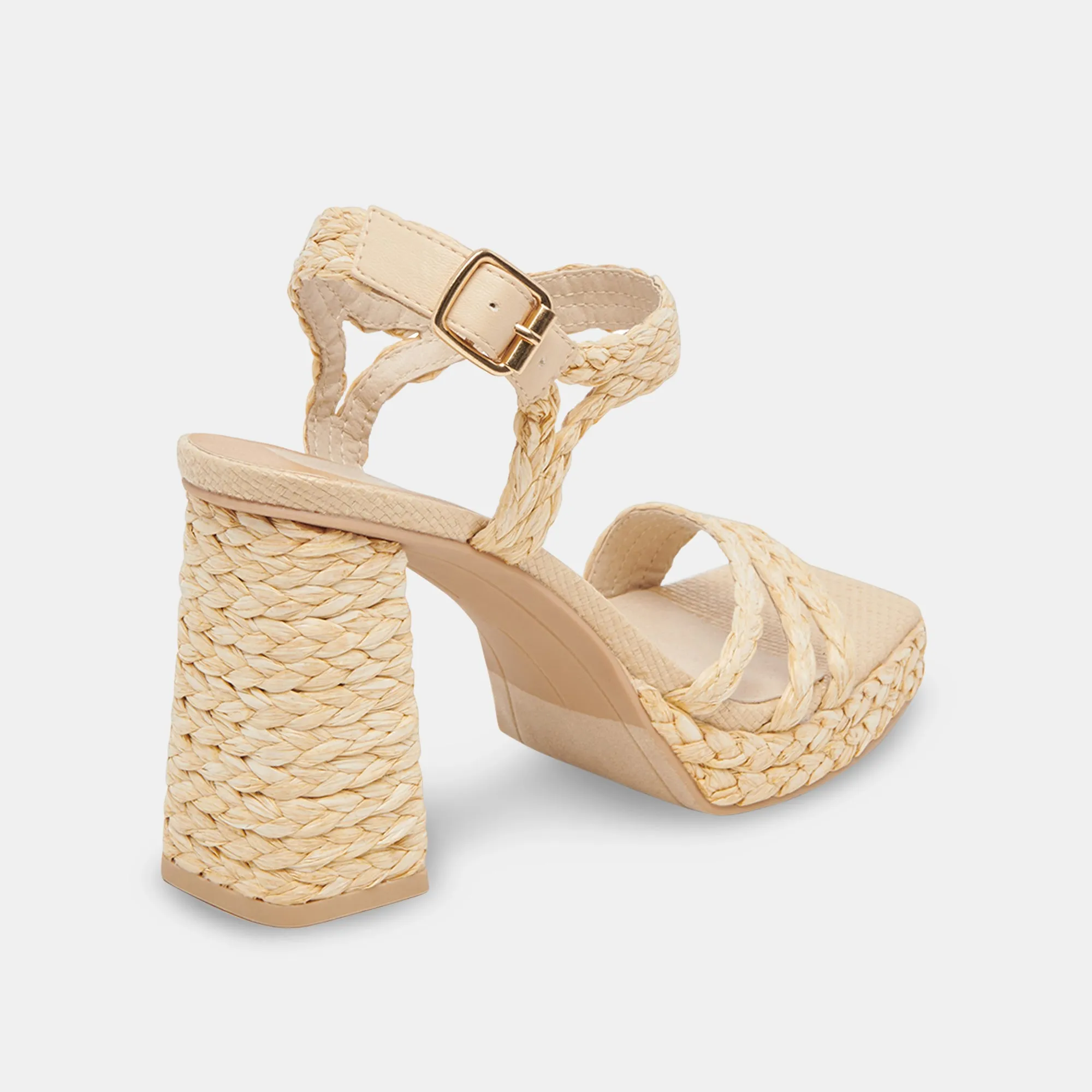 ALYSIA HEELS LT NATURAL RAFFIA
