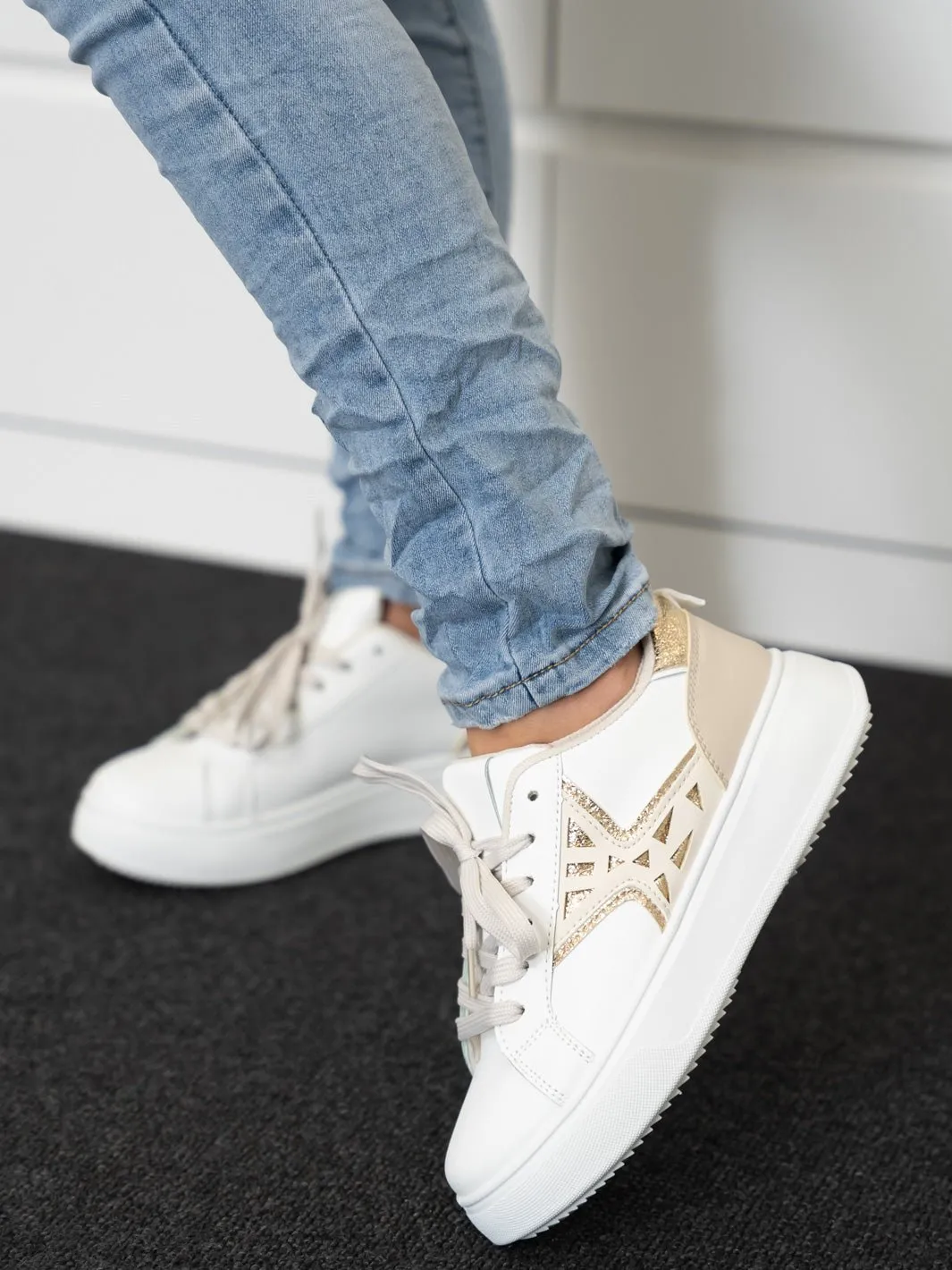 Annie sneakers white/beige