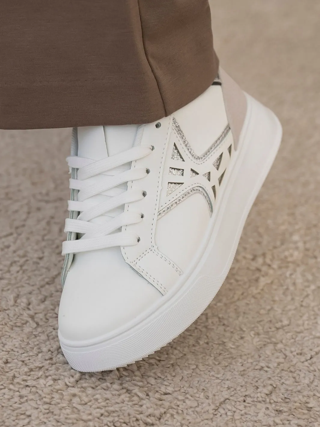 Annie sneakers white/silver