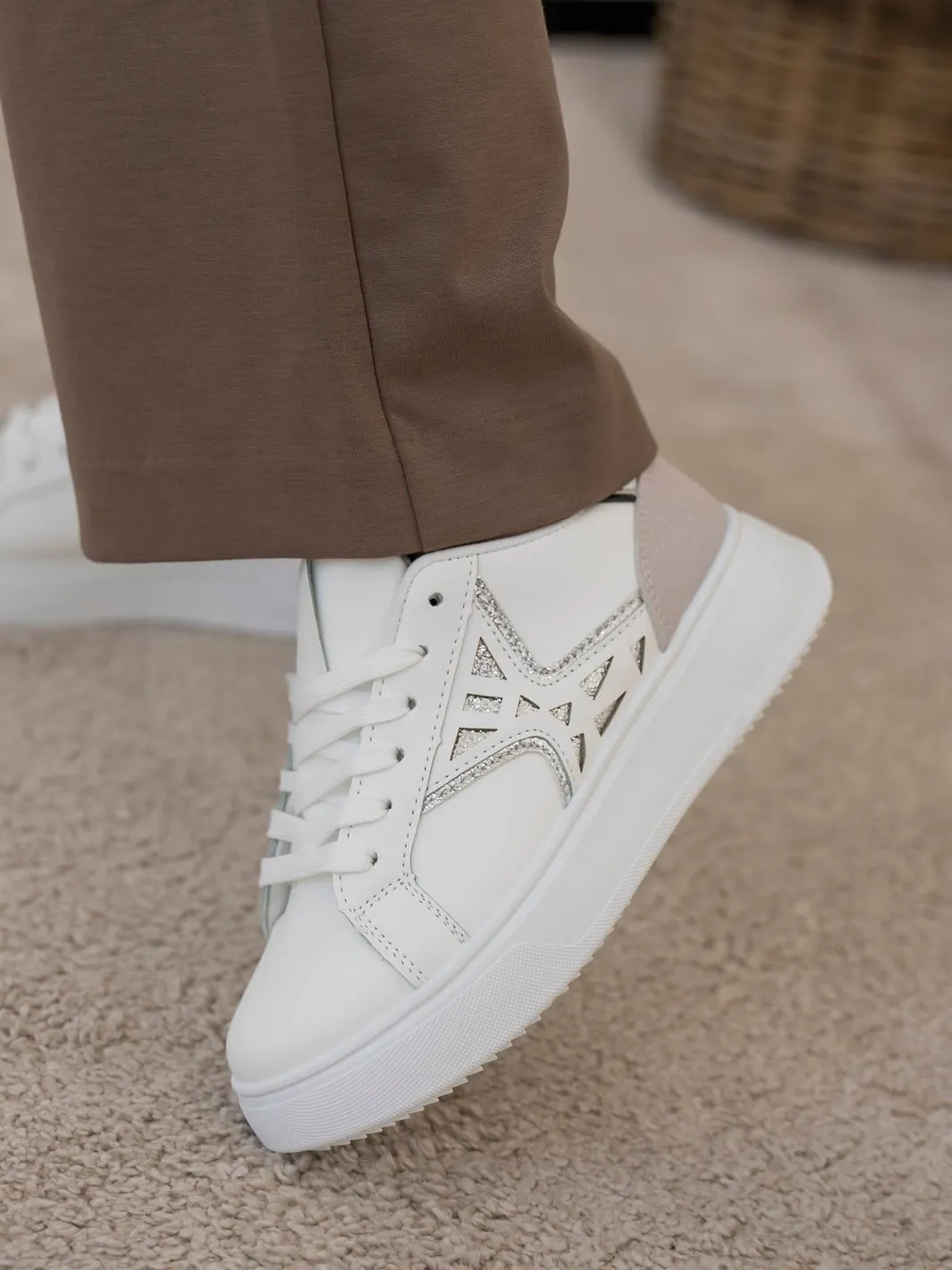 Annie sneakers white/silver