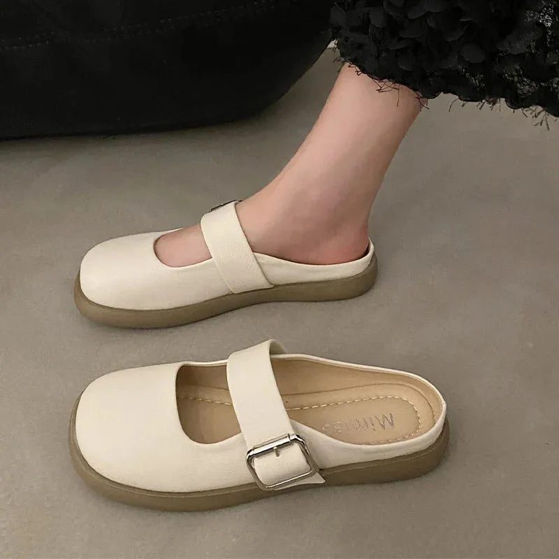 binfenxie  -  Flats Women Slippers Casual Soft Walking Mules Shoes New Summer Brand 2024 Dress Cozy Sandals Slingback Flip Flops Female Slides