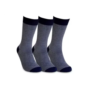 Birdseye Sock 3-pack Dark Blue / White