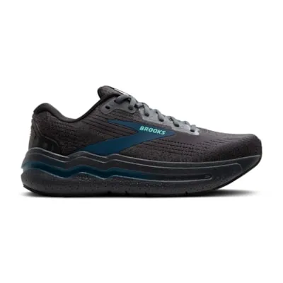 Mens Brooks Ghost Max 2 Running Shoes in Ebony Cockatoo Blue Sapphire - Optimized Title