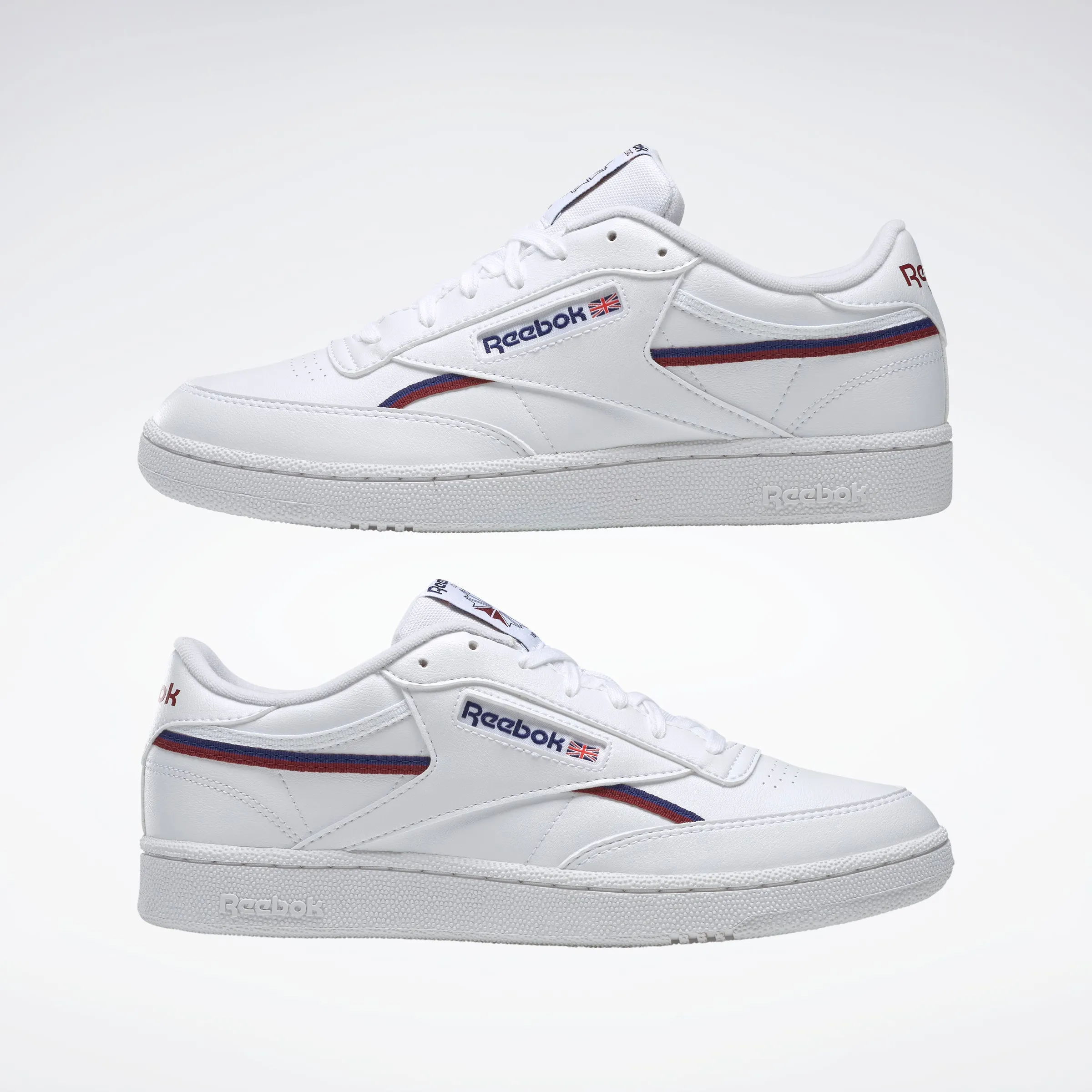 Club C 85 Vegan Shoes White/Cobalt/Burgundy