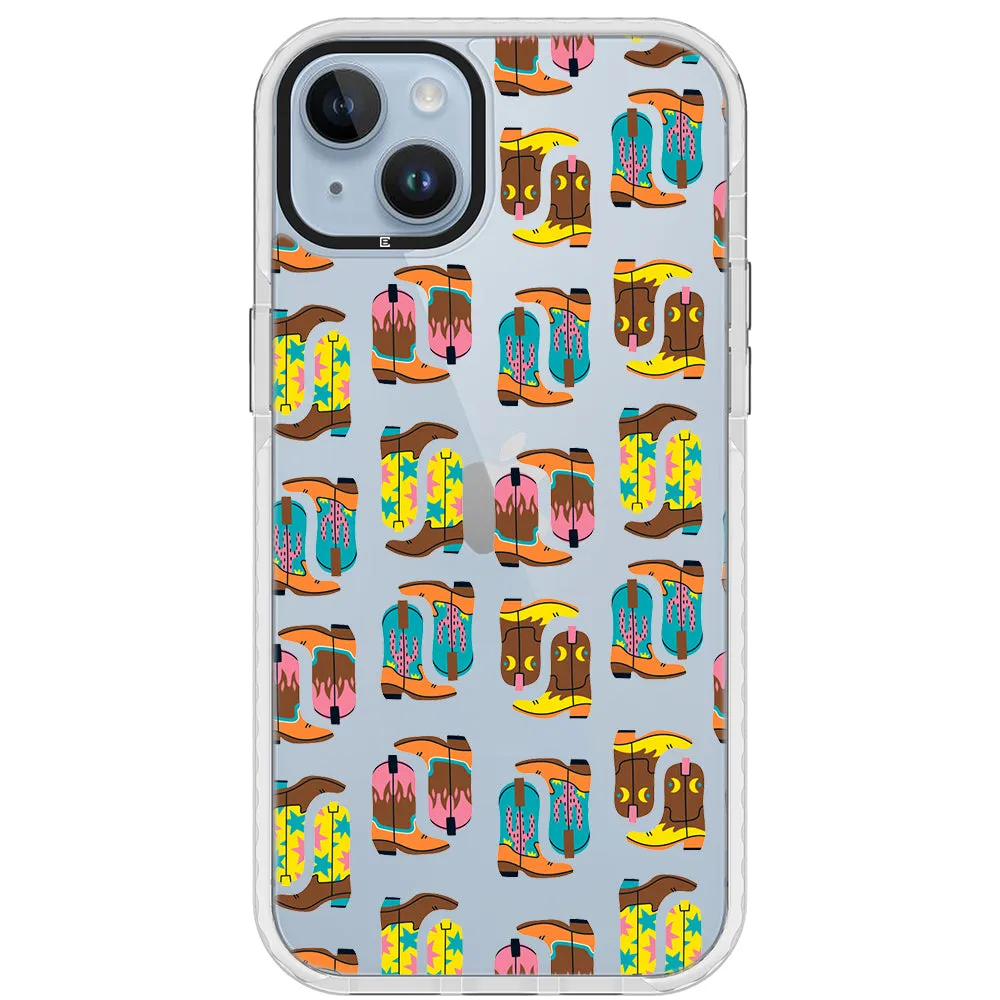 Cowboy Boots Collage iPhone Case