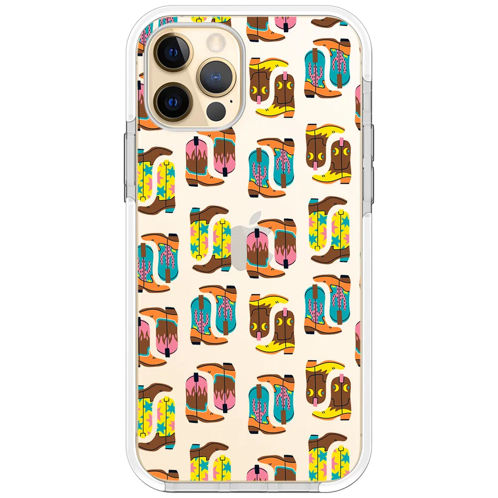 Cowboy Boots Collage iPhone Case