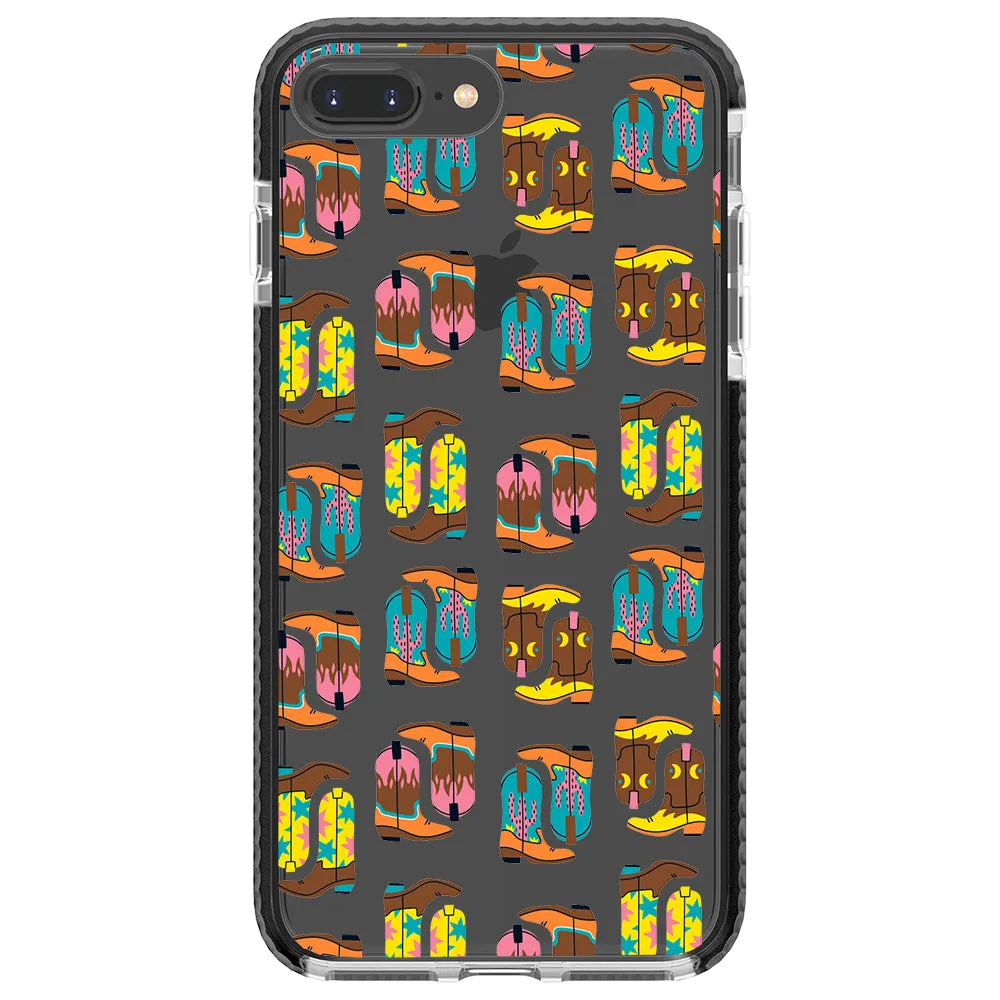 Cowboy Boots Collage iPhone Case