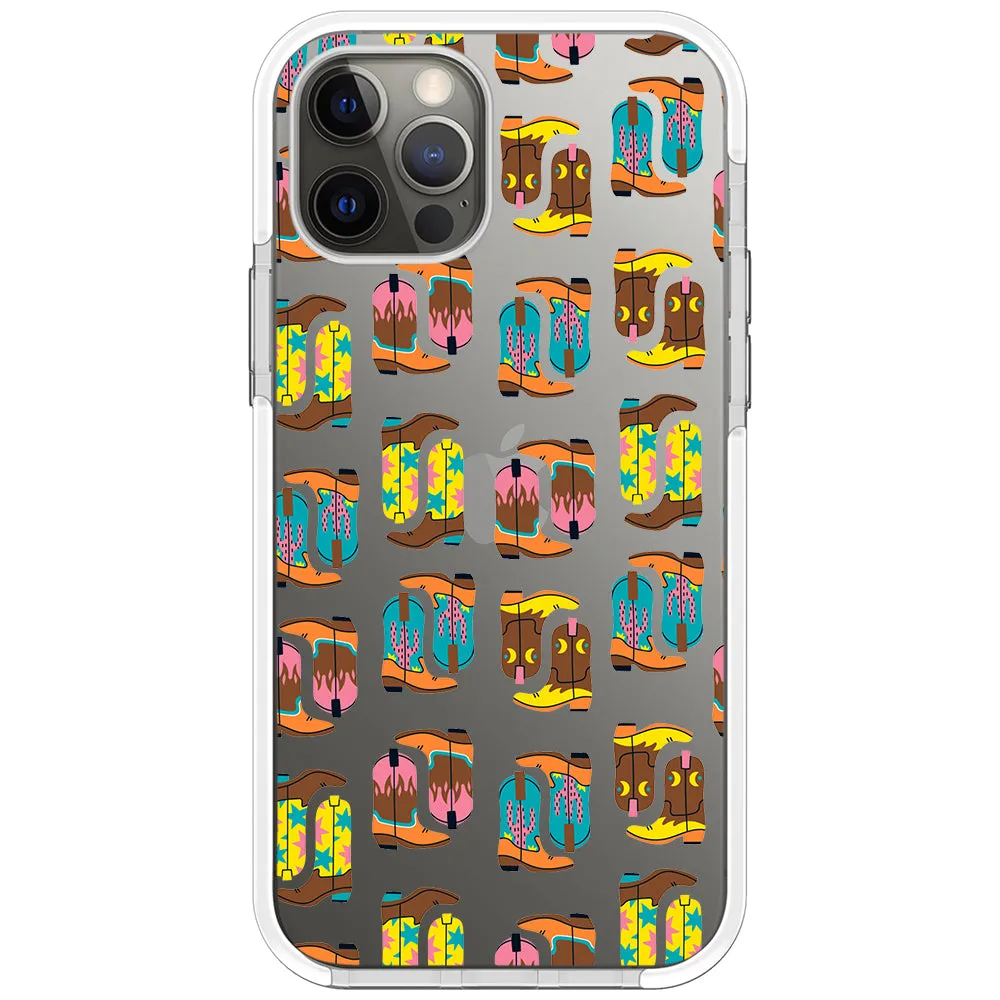 Cowboy Boots Collage iPhone Case