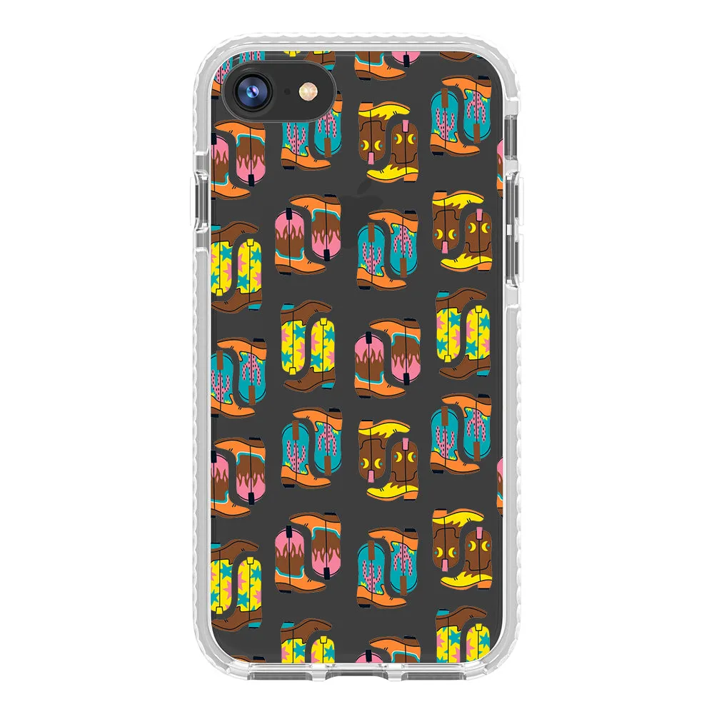Cowboy Boots Collage iPhone Case