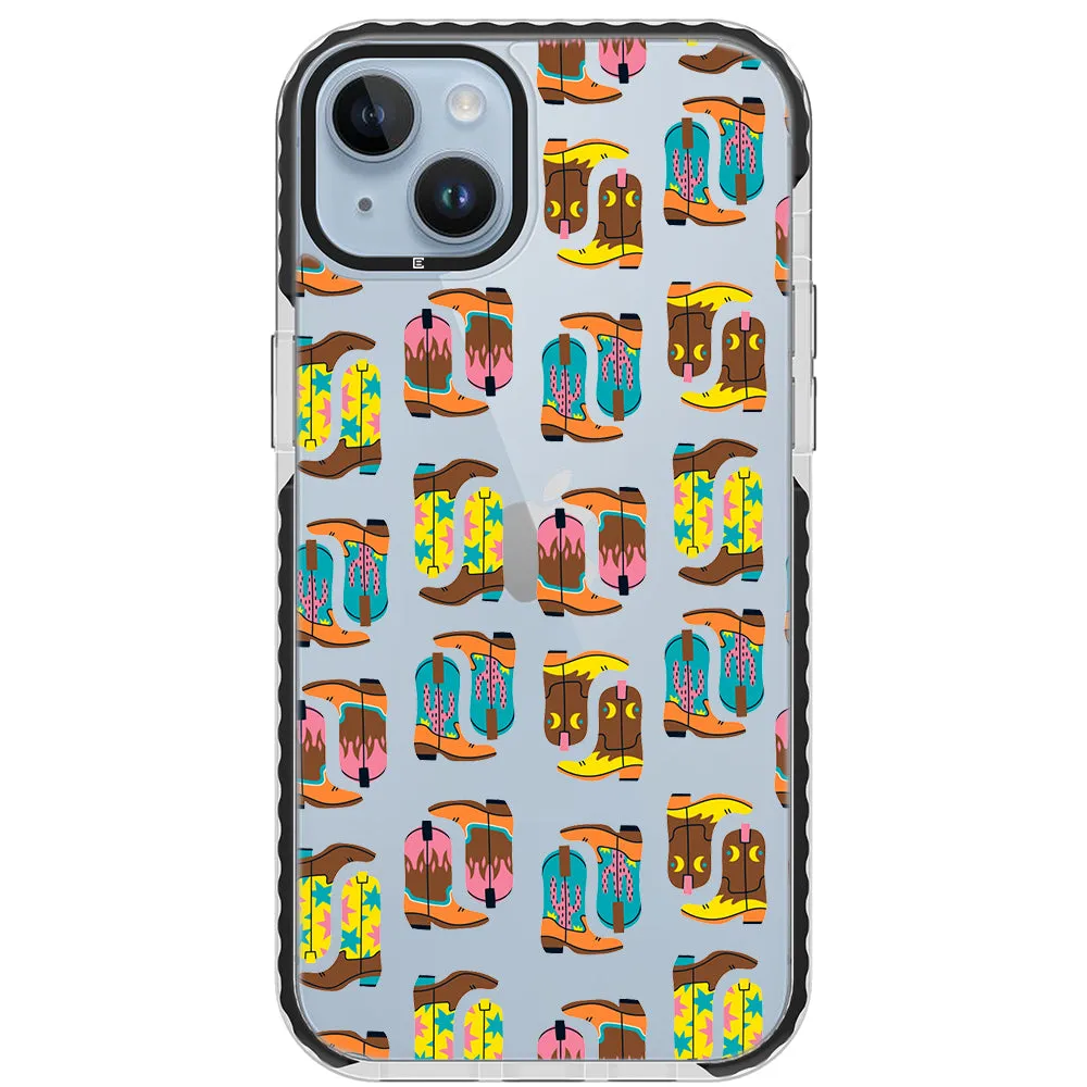 Cowboy Boots Collage iPhone Case
