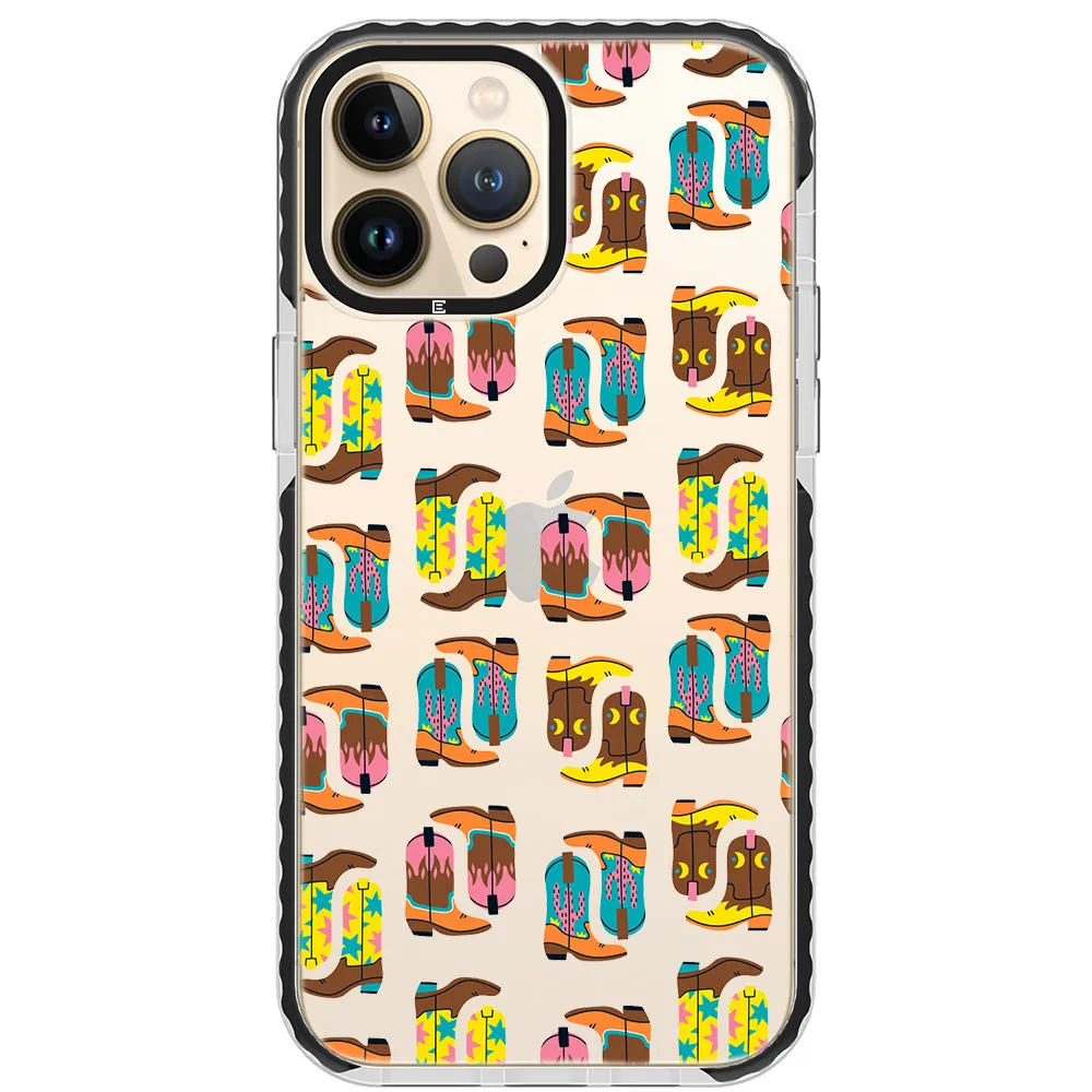 Cowboy Boots Collage iPhone Case