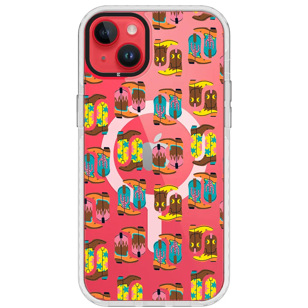 Cowboy Boots Collage iPhone Case