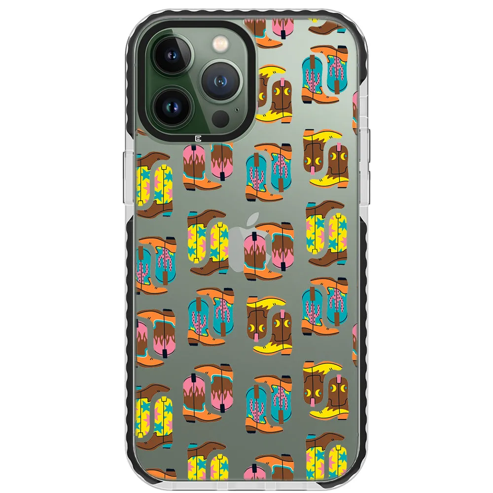 Cowboy Boots Collage iPhone Case