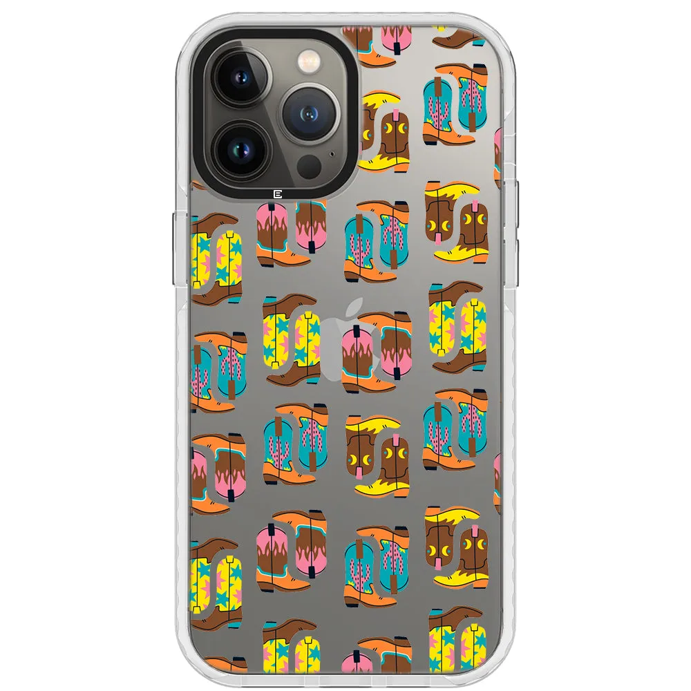Cowboy Boots Collage iPhone Case