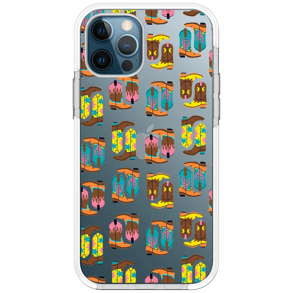 Cowboy Boots Collage iPhone Case