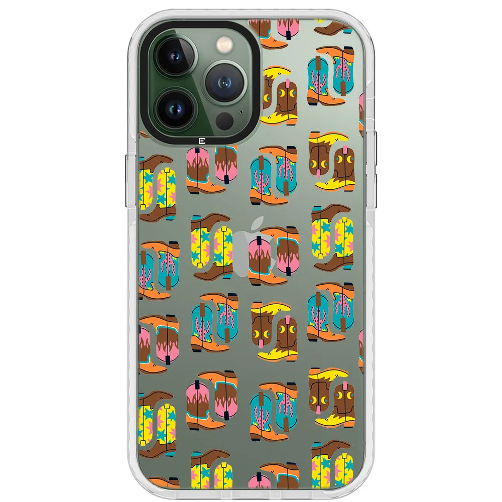 Cowboy Boots Collage iPhone Case