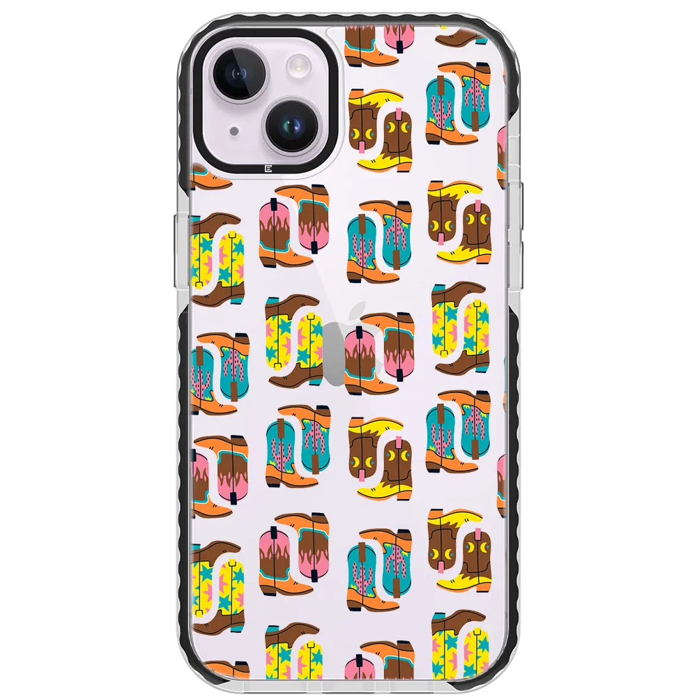Cowboy Boots Collage iPhone Case