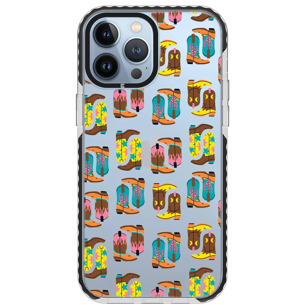 Cowboy Boots Collage iPhone Case