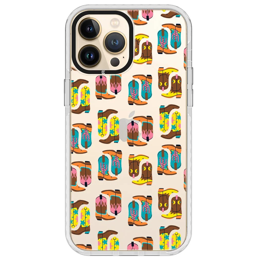 Cowboy Boots Collage iPhone Case