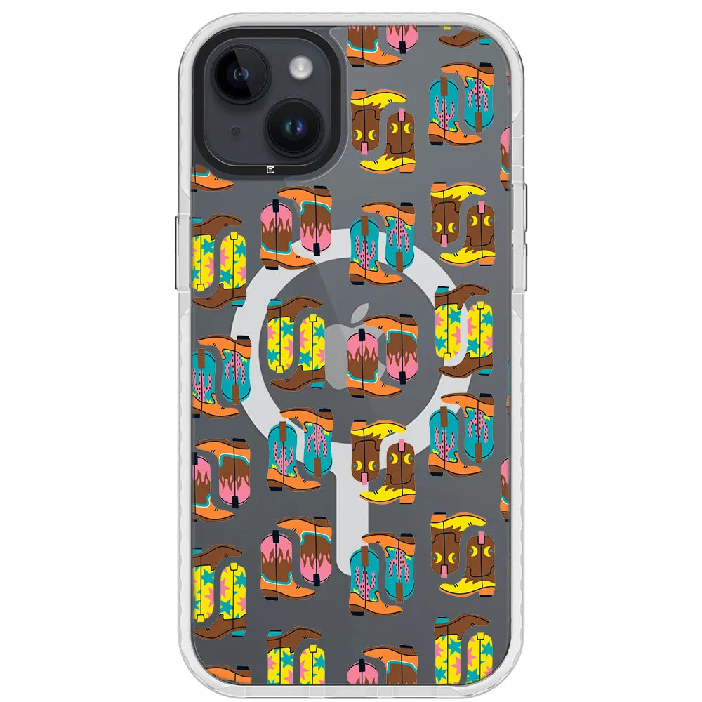Cowboy Boots Collage iPhone Case