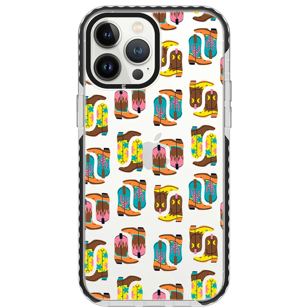 Cowboy Boots Collage iPhone Case