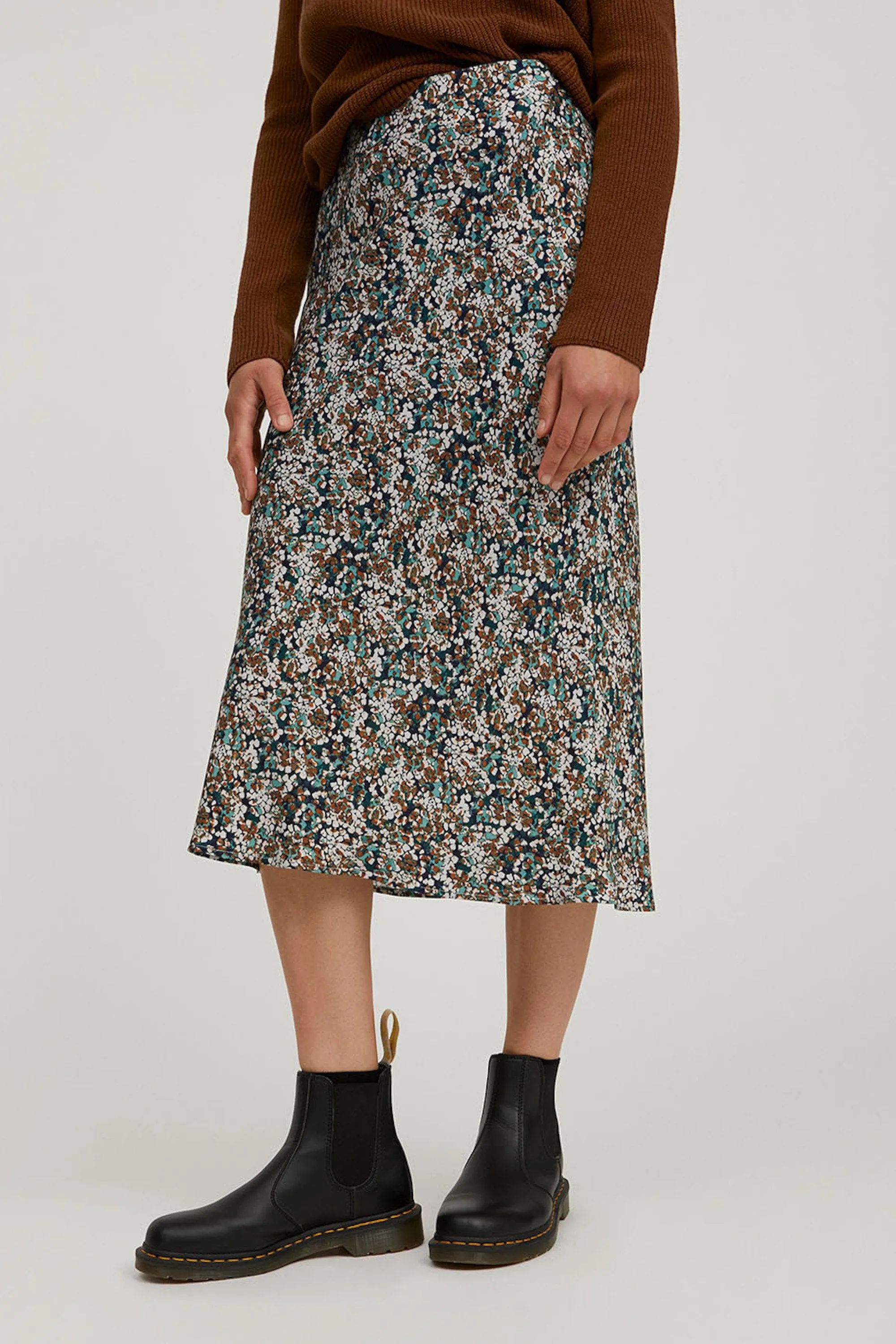 devoraa heather winter skirt night sky