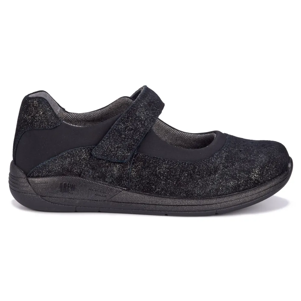 Drew Trust Black/Silver Leather Shoe (Women's)