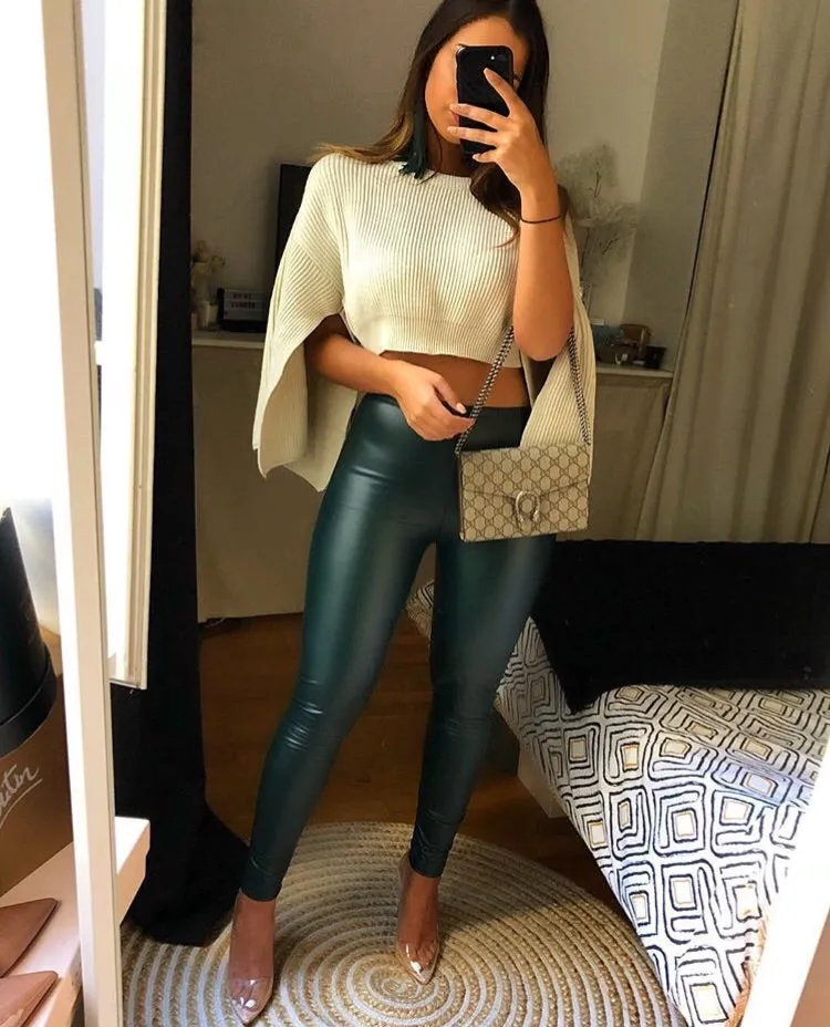 ERIKA BLACK HIGH WAISTED MATT LEGGINGS L1