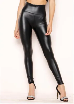 ERIKA BLACK HIGH WAISTED MATT LEGGINGS L1