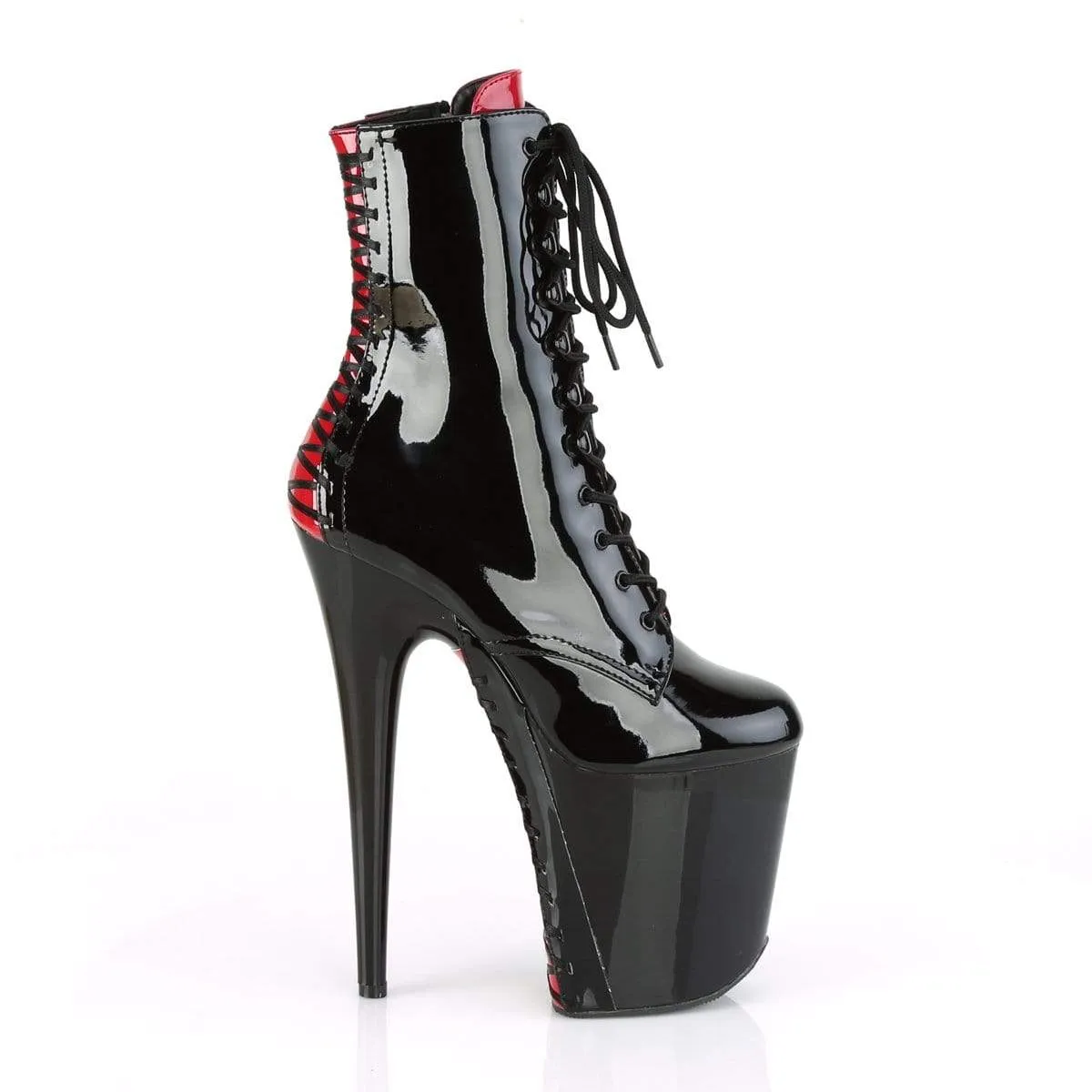 Flamingo 1020FH Black Pat./Black & Red