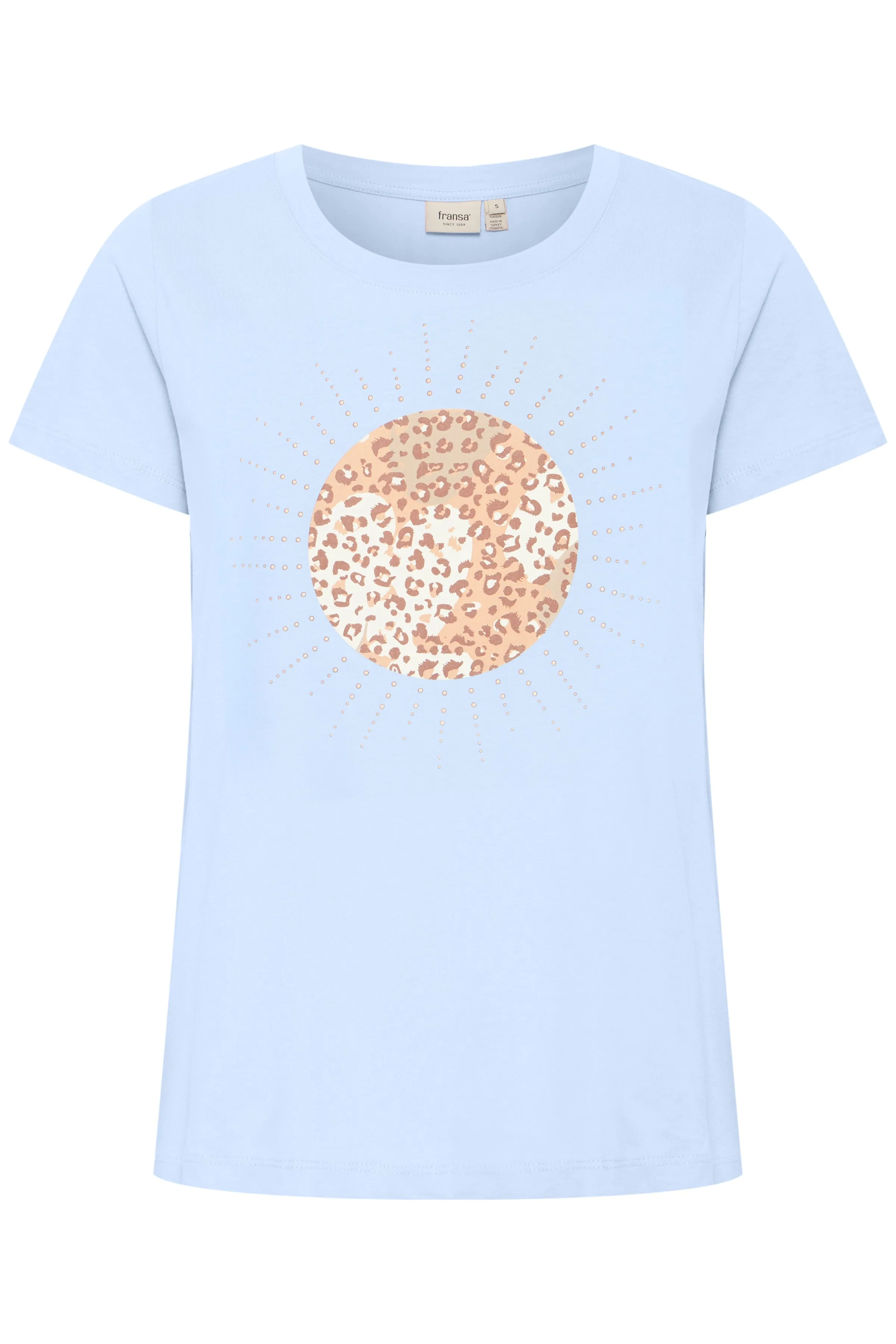 Fransa FXJeni tee 5 cashmere blue mix