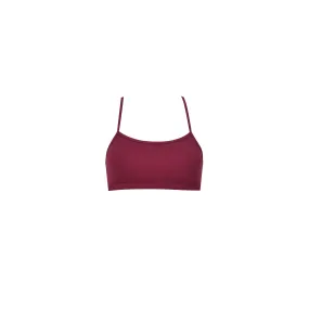 Gourami Tribelle Bra Top - Dark Red