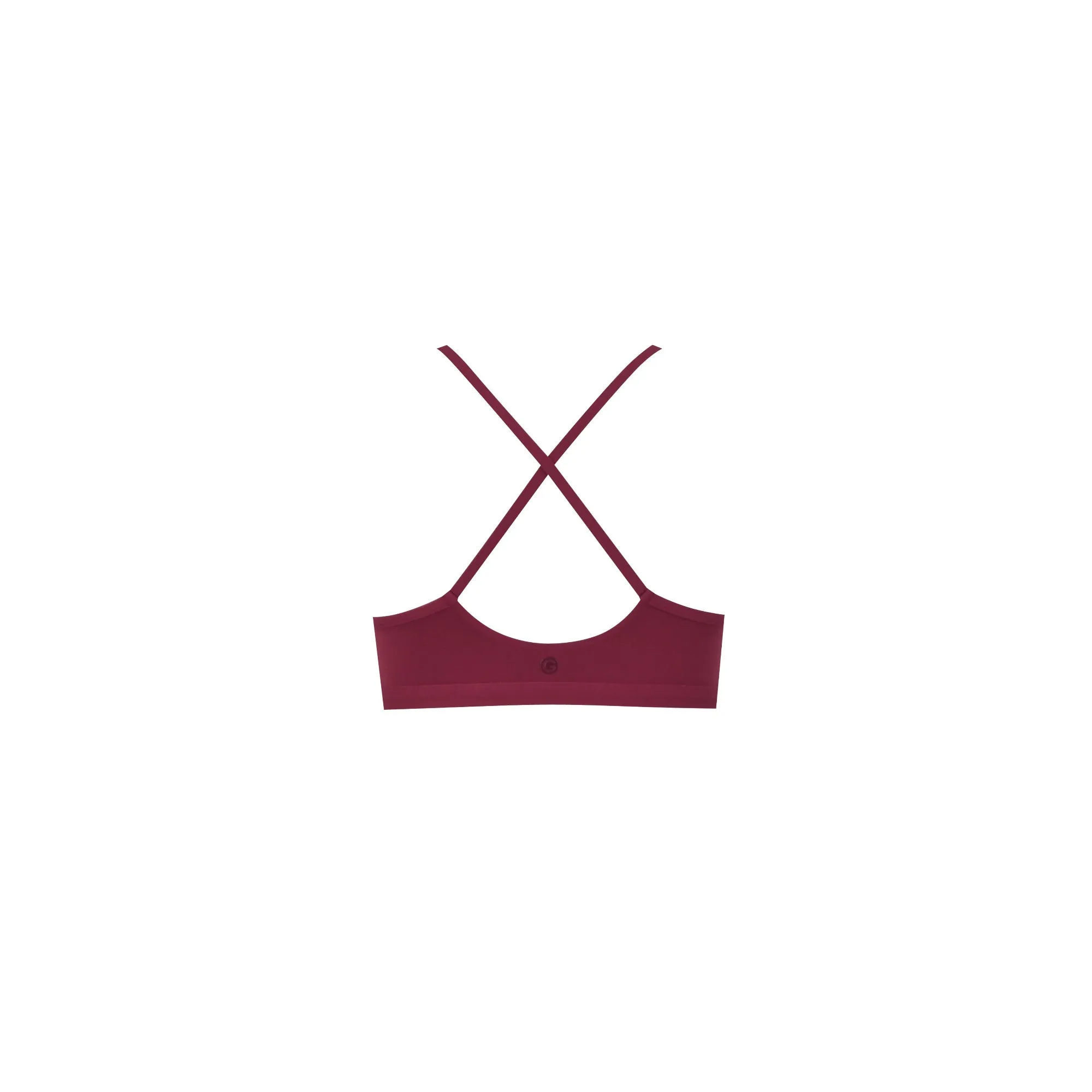 Gourami Tribelle Bra Top - Dark Red