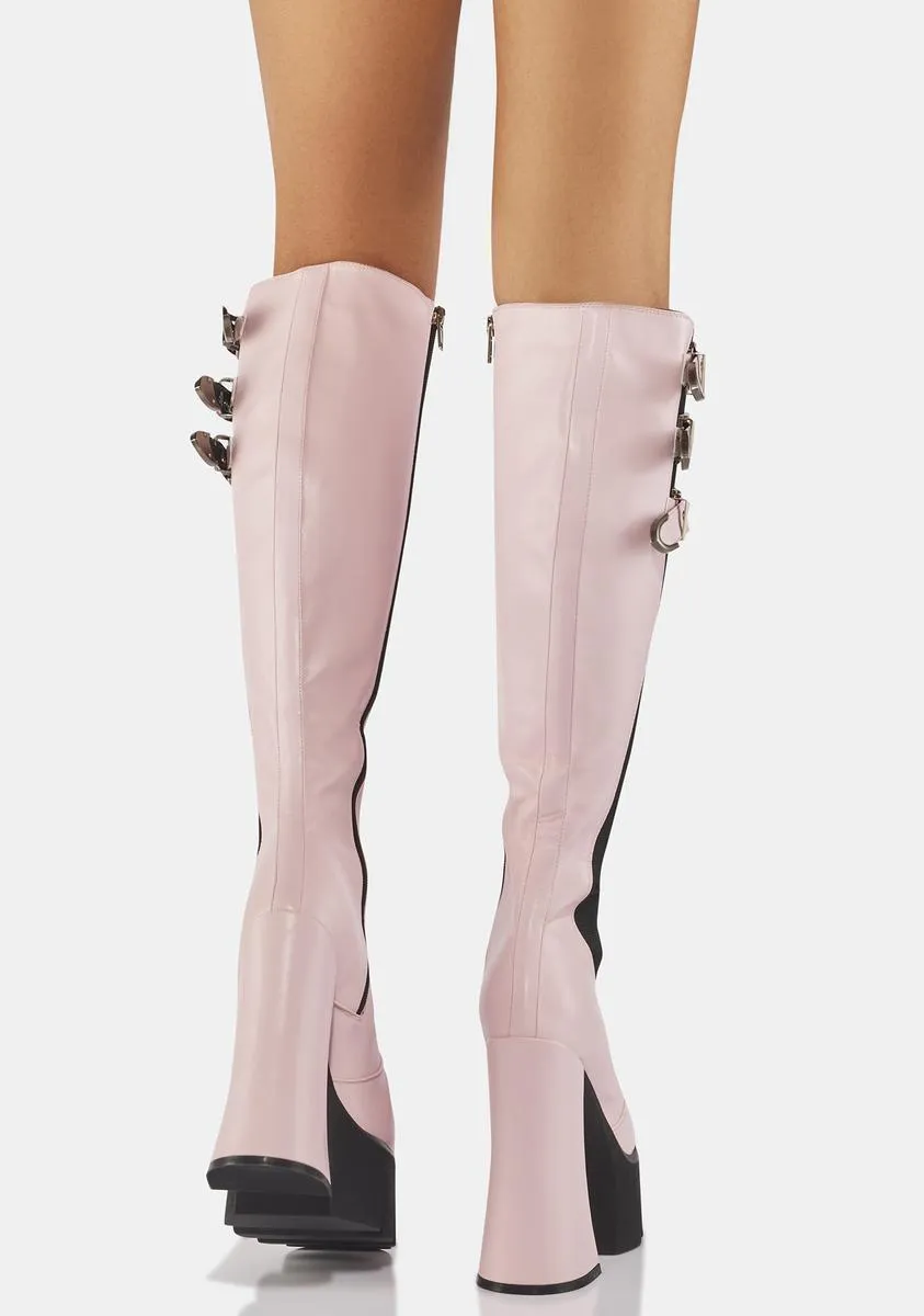 Guess So Platform Knee High Boots