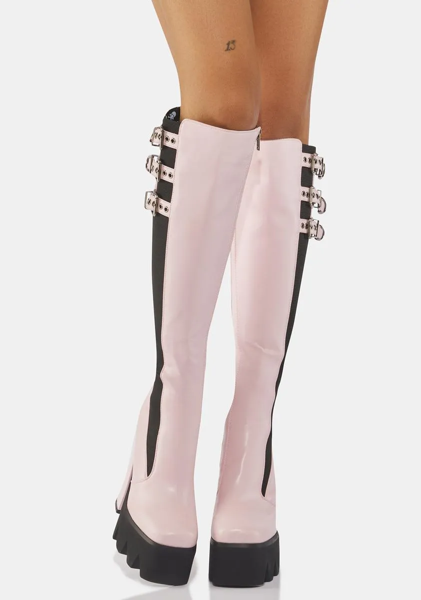 Guess So Platform Knee High Boots