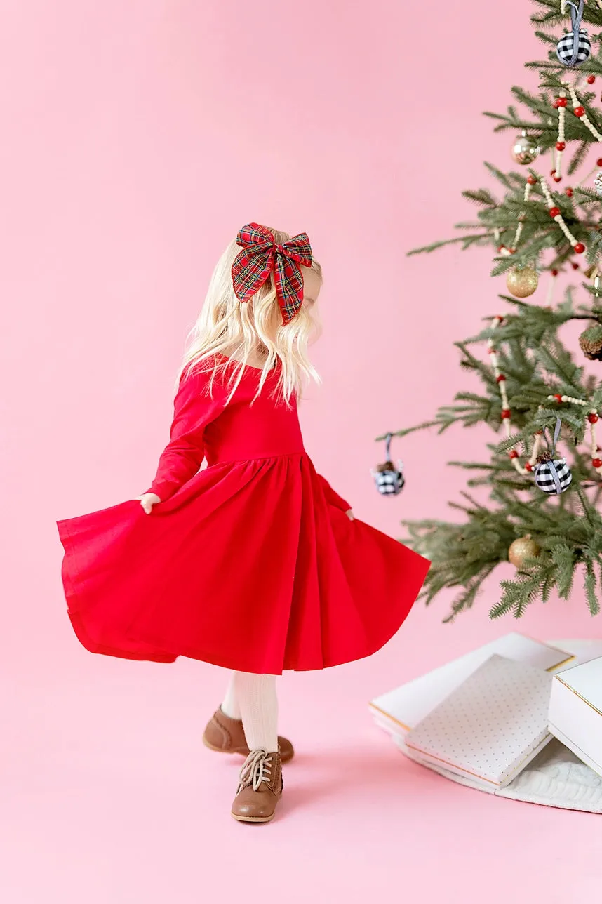 Gwendolyn Dress in Scarlet