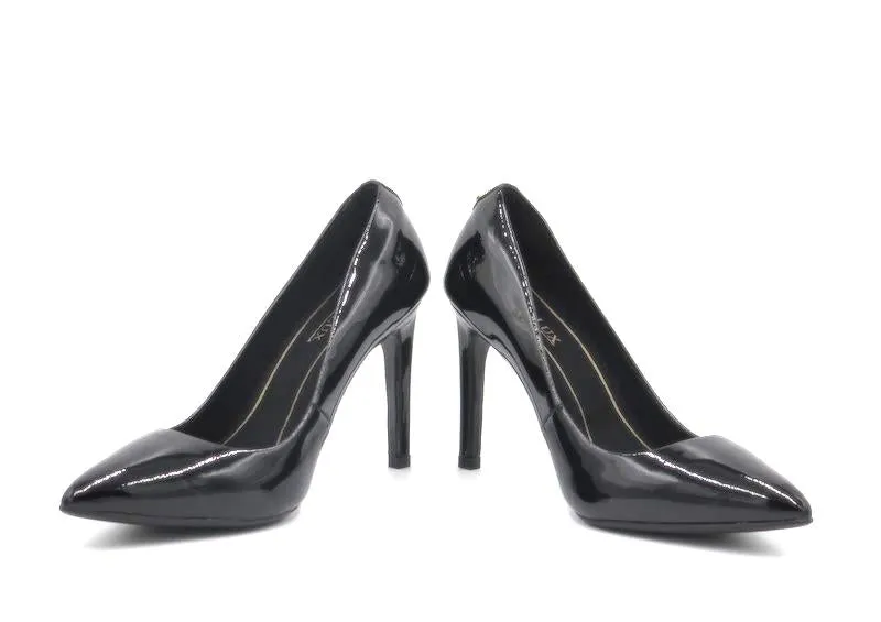 Heidi Pointed Toe Pump - Black Patent Leather