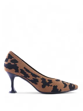 High Street Embroidery Heel Pumps