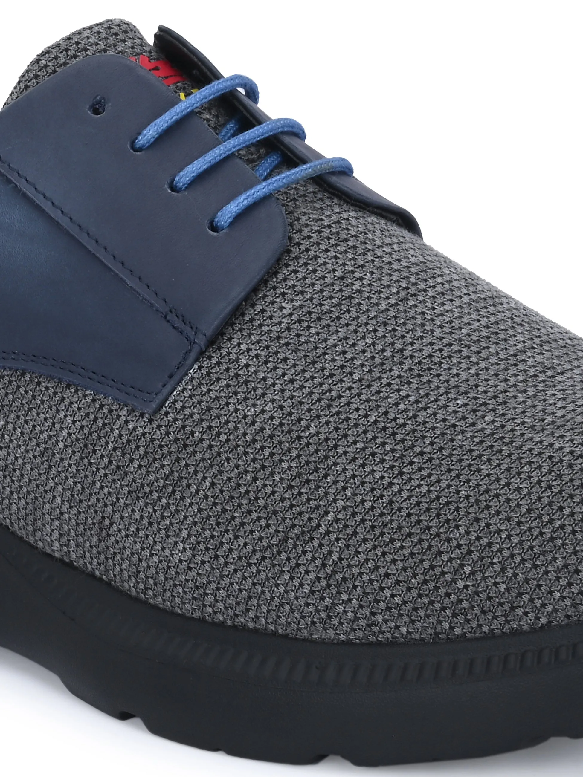 Hitz Men's Blue Casual Lace Up Shoes