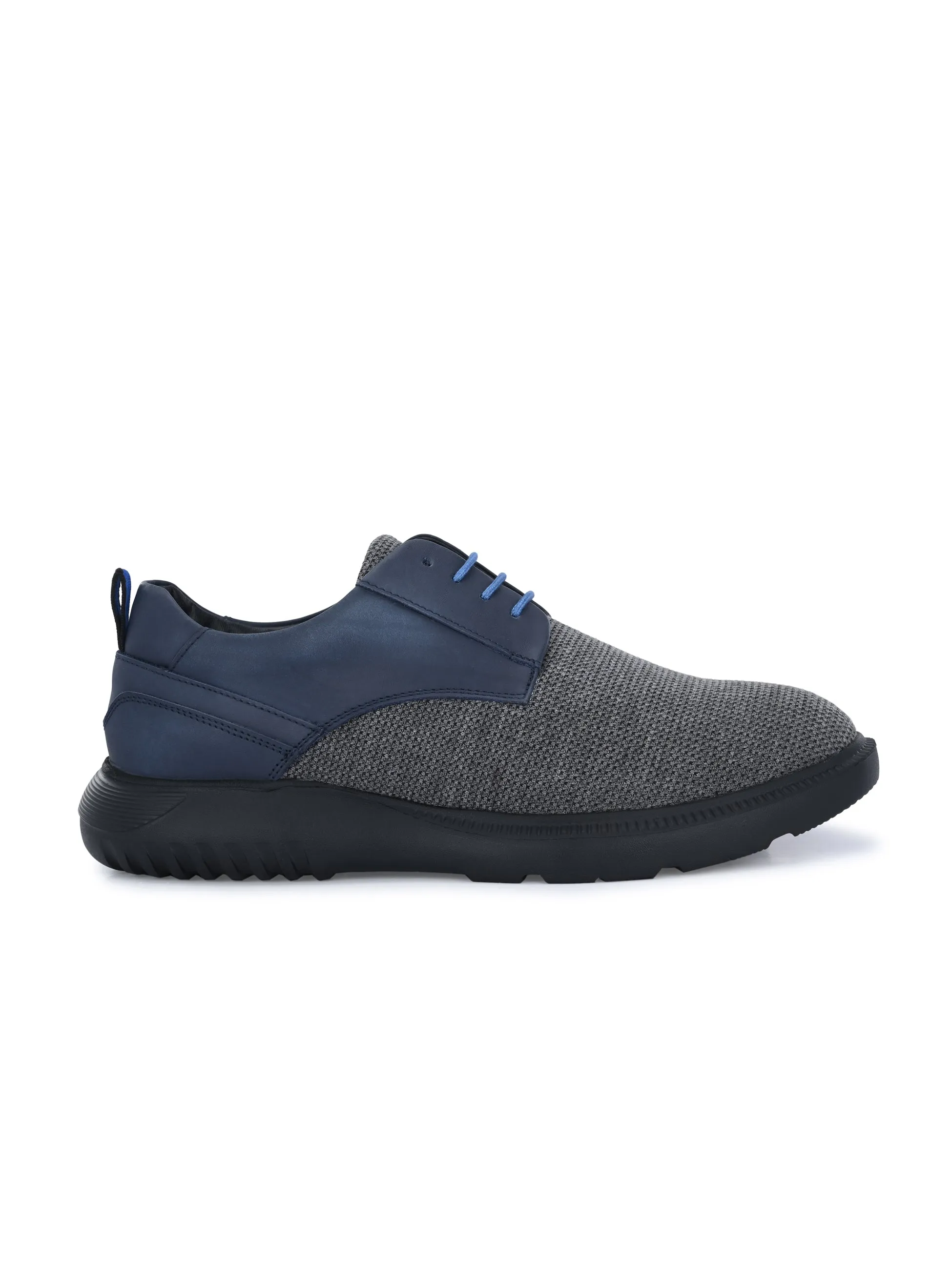 Hitz Men's Blue Casual Lace Up Shoes