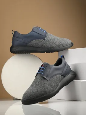 Hitz Men's Blue Casual Lace Up Shoes