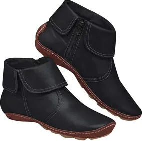 Ladmiple Boots For Women Ankle Booties Walking Western Round Toe Fashion Cowgirl Boot Pull On Cowboy Short Booties For Ladies