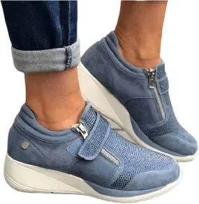 Ladmiple Shoes For Women Sneakers Slip Ons Fashion Dressy Casual Summer Comfortable Non Slip Walking Platform Gym Shoes