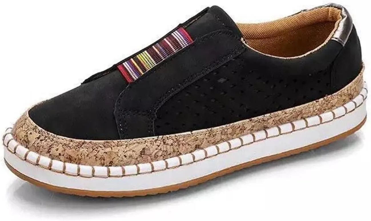 Ladmiple Sneakers For Women Slip On Wide Width Canvas Shoes Casual Cute Fashion Walking Shoe Dressy Summer Flats Loafers