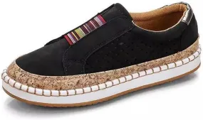 Ladmiple Sneakers For Women Slip On Wide Width Canvas Shoes Casual Cute Fashion Walking Shoe Dressy Summer Flats Loafers